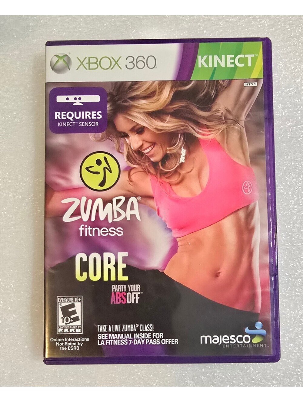 ZUMBA Fitness: Core - XBOX 360- Party Your Abs Off Kinect game E-Everyone
